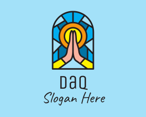 Art - Church Pray Mosaic logo design