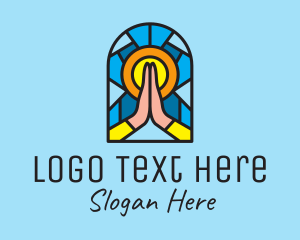 Church Pray Mosaic  Logo