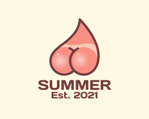 Tanned Summer Skin  logo design