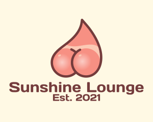 Sunbathing - Tanned Summer Skin logo design