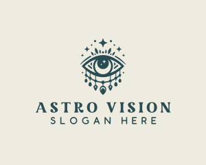 Bohemian Eye Tarot logo design