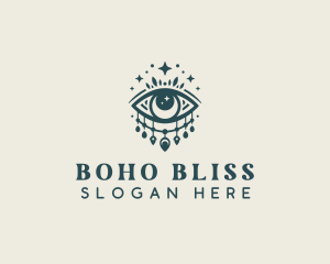 Bohemian Eye Tarot logo design