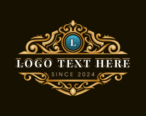 Lux - Luxury Shield Crown logo design