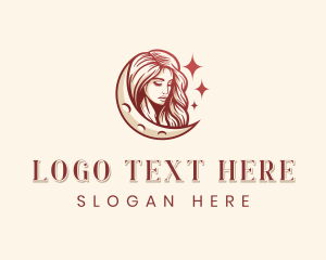 Fashion - Moon Lady Beauty logo design