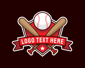 Bat - Baseball League Championship logo design