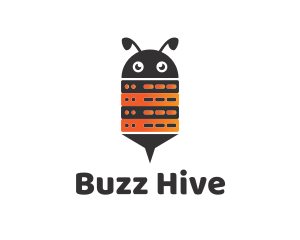 Bumblebee - Bee Robot Computer Server logo design