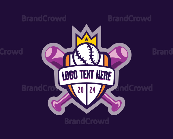 Baseball Sports League Logo