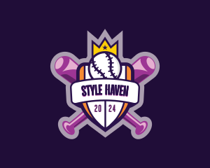 Baseball Sports League Logo