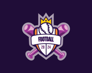 Baseball Sports League Logo