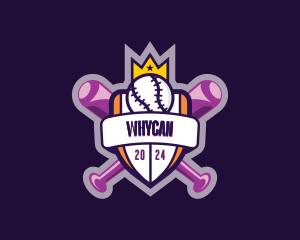 Baseball Bat - Baseball Sports League logo design