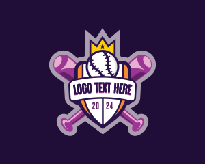 Baseball Sports League Logo