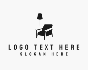 Armchair - Lighting Furniture Decor logo design