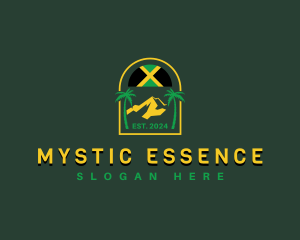 Symbolic - Jamaica Mountain Flag logo design