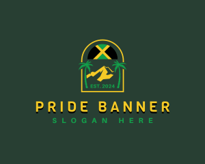 Jamaica Mountain Flag logo design