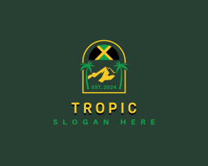 Jamaica Mountain Flag logo design