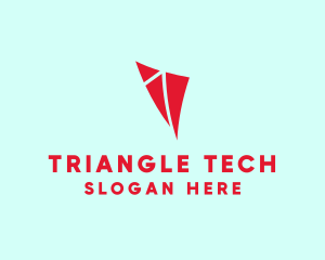 Red Triangle Kite logo design