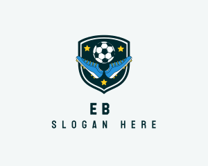 Football - Soccer Ball Shoes Sports logo design