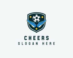 Soccer - Soccer Ball Shoes Sports logo design