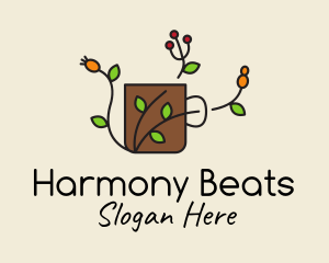 Organic Coffee - Coffee Berry Mug logo design