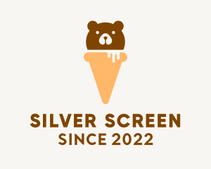 Snack - Cute Bear Ice Cream logo design