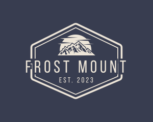 Mountain Hiking Signage logo design