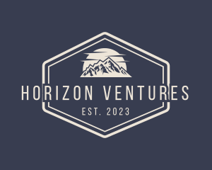 Mountain Hiking Signage logo design