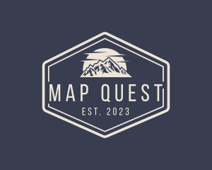 Mountain Hiking Signage logo design