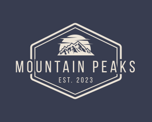 Himalayas - Mountain Hiking Signage logo design