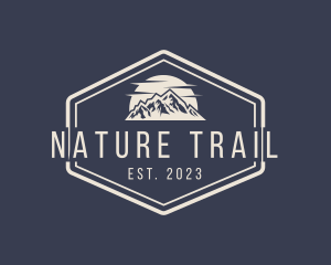 Trail - Mountain Hiking Signage logo design