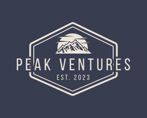 Mountain Hiking Signage logo design