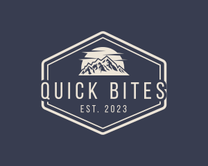 Mountain Hiking Signage logo design