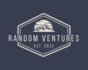 Mountain Hiking Signage logo design