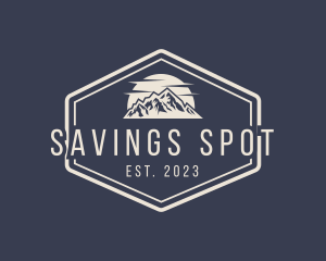 Mountain Hiking Signage logo design