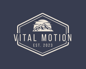 Active - Mountain Hiking Signage logo design