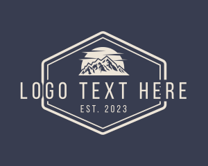 Signage - Mountain Hiking Signage logo design