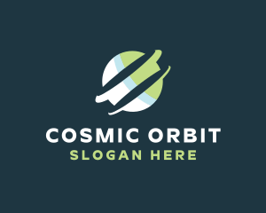 Globe Sphere Orbit Ecommerce logo design