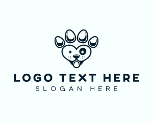 Pet Paw Dog logo design