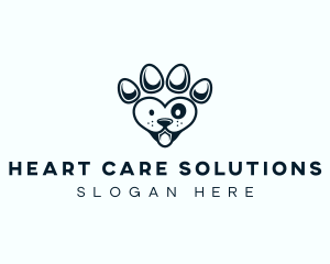 Pet Paw Dog logo design