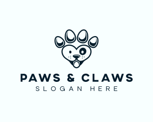 Pet Paw Dog logo design