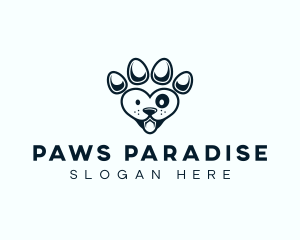 Pet Paw Dog logo design