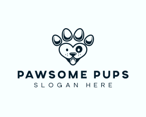 Pet Paw Dog logo design