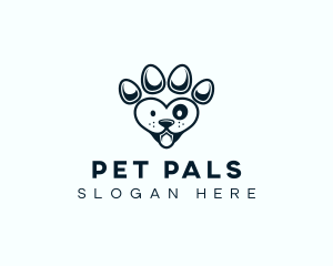 Pet Paw Dog logo design