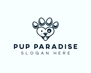 Pet Paw Dog logo design