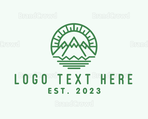 Outdoor Mountain Camping Logo