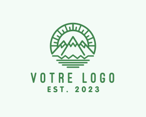Tourism - Outdoor Mountain Camping logo design