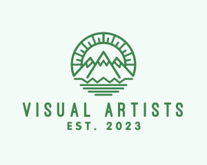 Hills - Outdoor Mountain Camping logo design