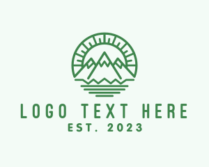 Tourism - Outdoor Mountain Camping logo design