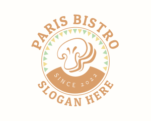 Mushroom Slice Restaurant logo design