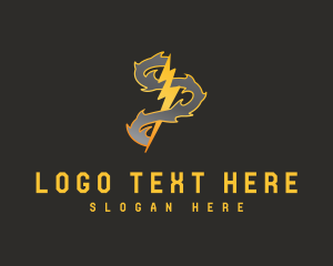 Thunderbolt - Thunder Voltage Smoke logo design