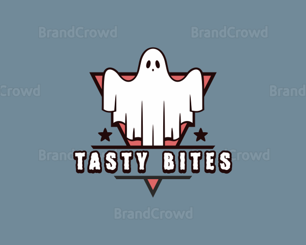 Haunted Spooky Ghost Logo